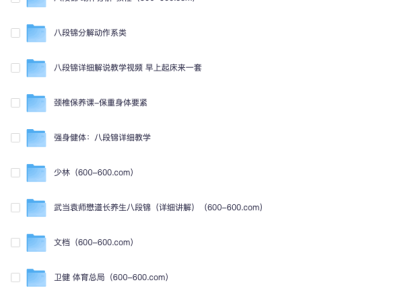 在小红书上花了199买来的八段锦，太极拳教学合集