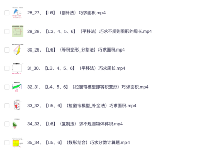 范老师小学数学几何思维课｜900节动画教程（小学1-6年级思维训练+几何思维提升