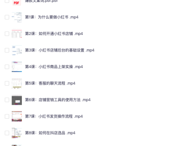 价值2999元小红书电商运营从入门到精通