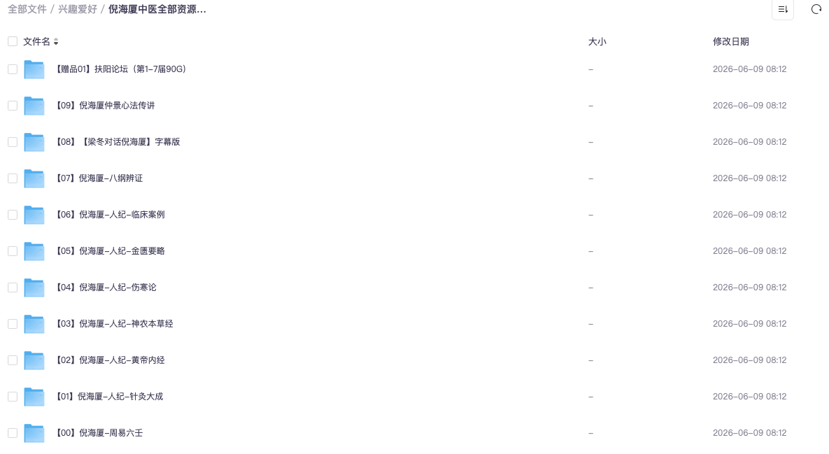 倪海厦中医全部资源(648GB)