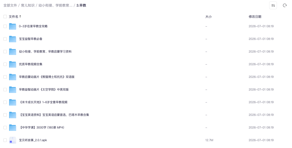 幼小衔接、学前教育、早教启蒙学习资料